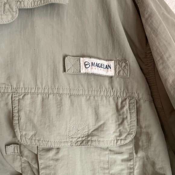 Magellan Outdoors Green Casual Button Down Shirt Short Sleeves size 3XL - Picture 6 of 6